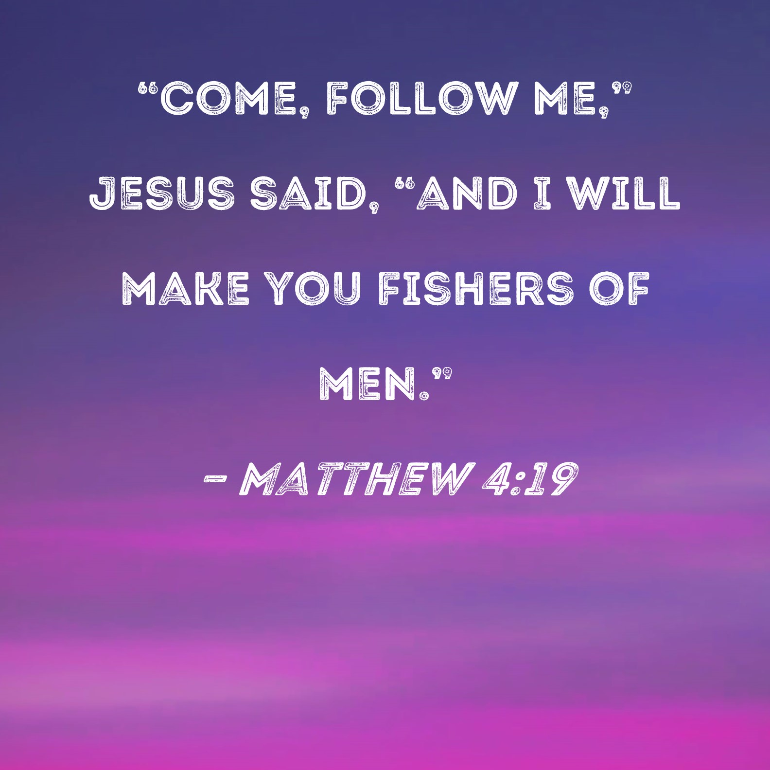 Follow Me - Matthew - The Church on the Way