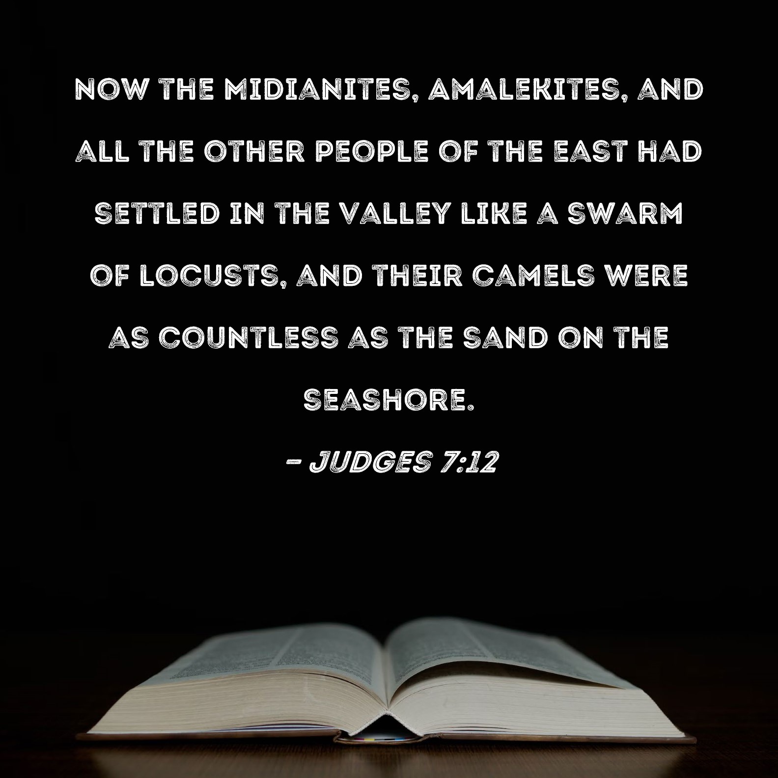Judges 712 Now The Midianites Amalekites And All The Other People Of