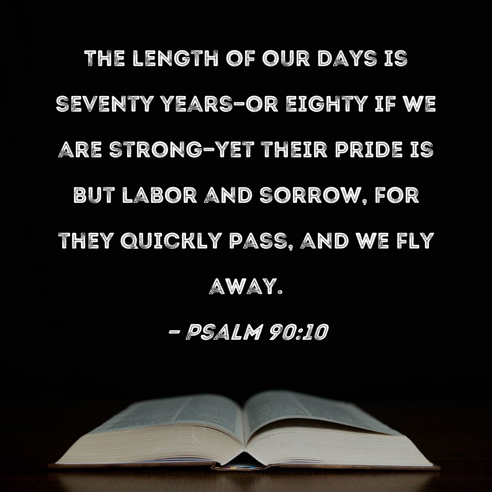 Psalm 90 10 The Length Of Our Days Is Seventy Years or Eighty If We 