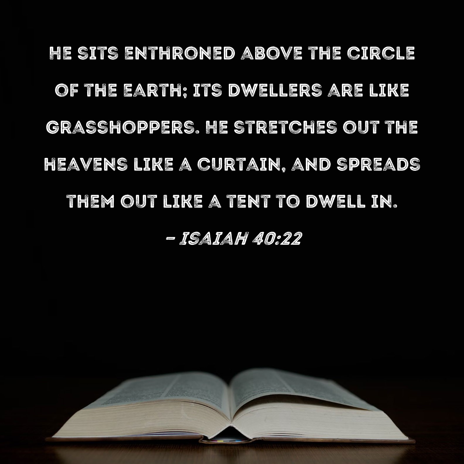 Isaiah 40 22 He Sits Enthroned Above The Circle Of The Earth Its 