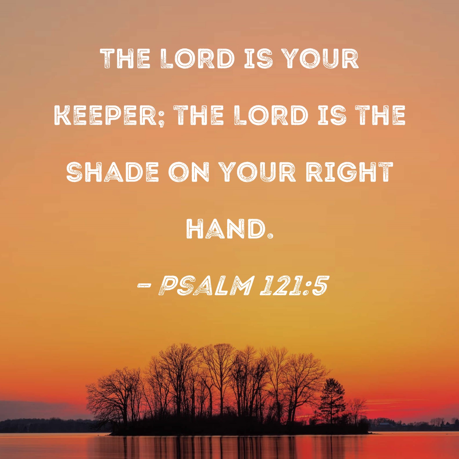 Psalm 121 5 The LORD Is Your Keeper The LORD Is The Shade On Your 