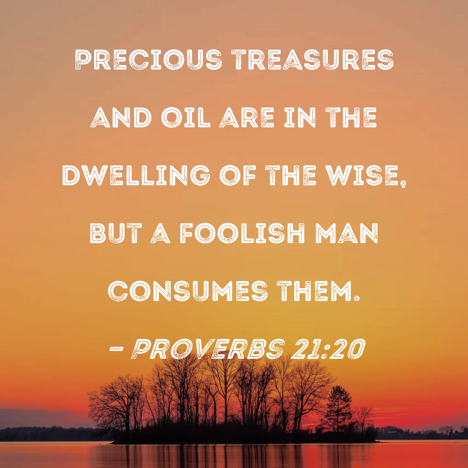 Proverbs 21 20 Precious Treasures And Oil Are In The Dwelling Of The 