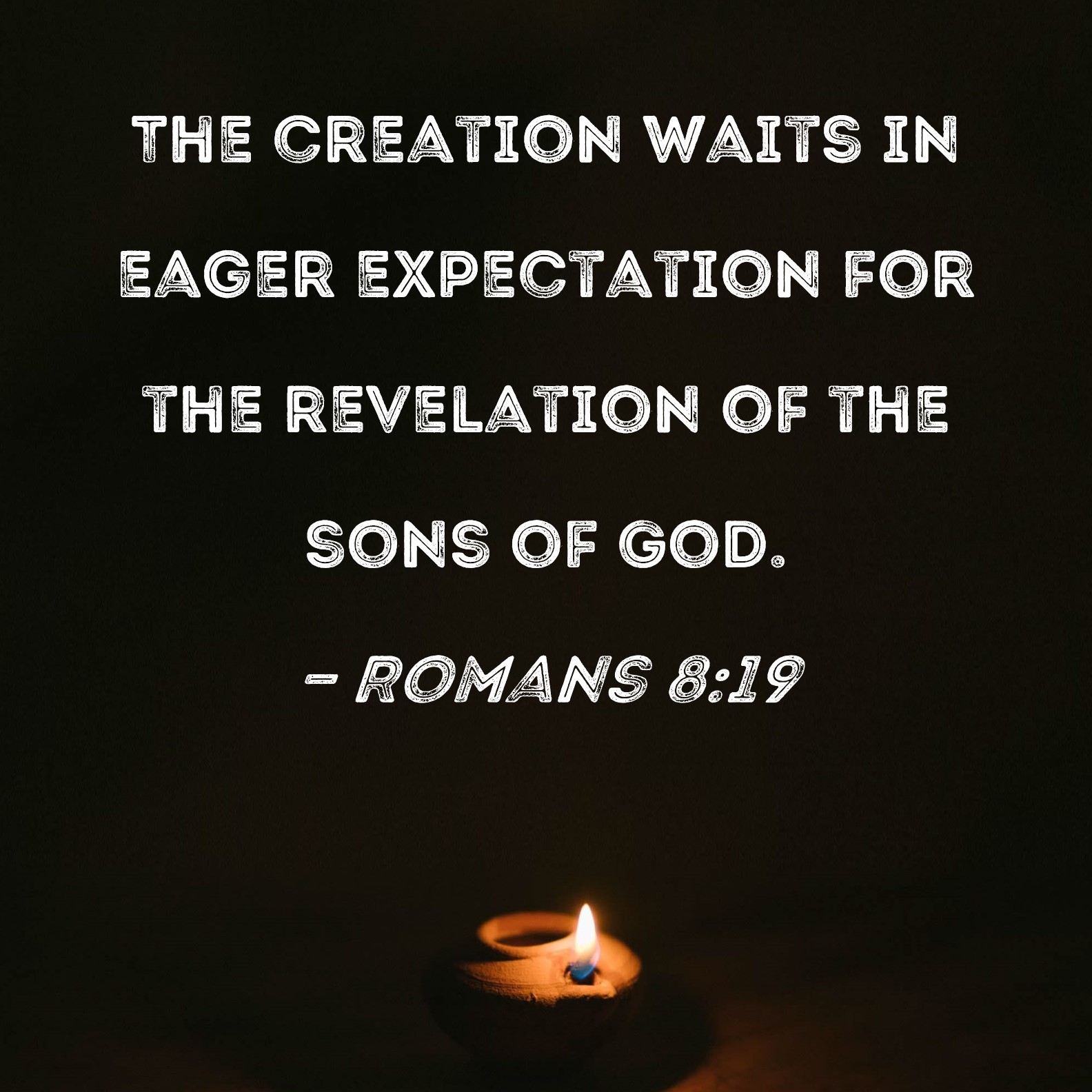 Romans 8 19 The Creation Waits In Eager Expectation For The Revelation 