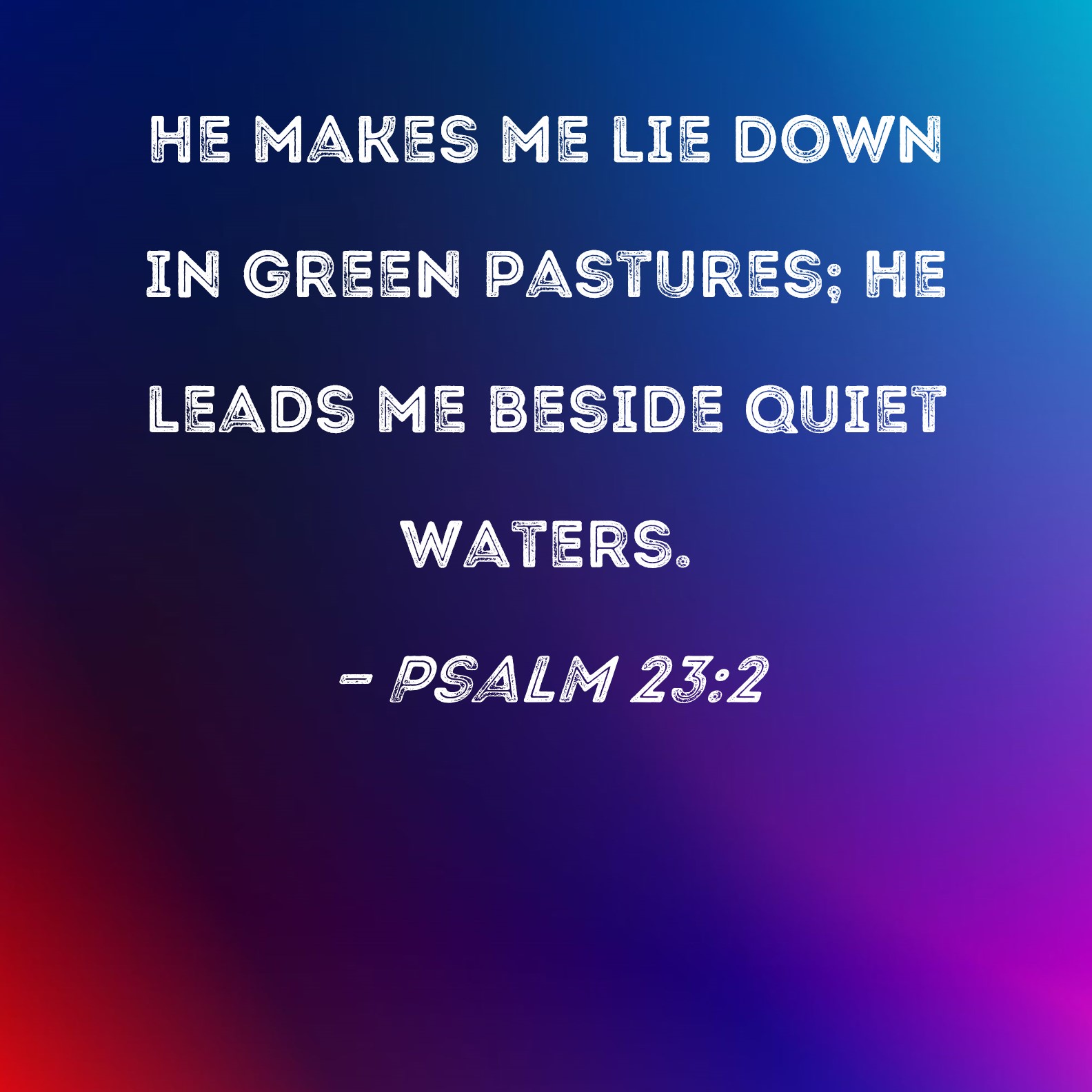 Salmo 23:2-3 - Bíblia