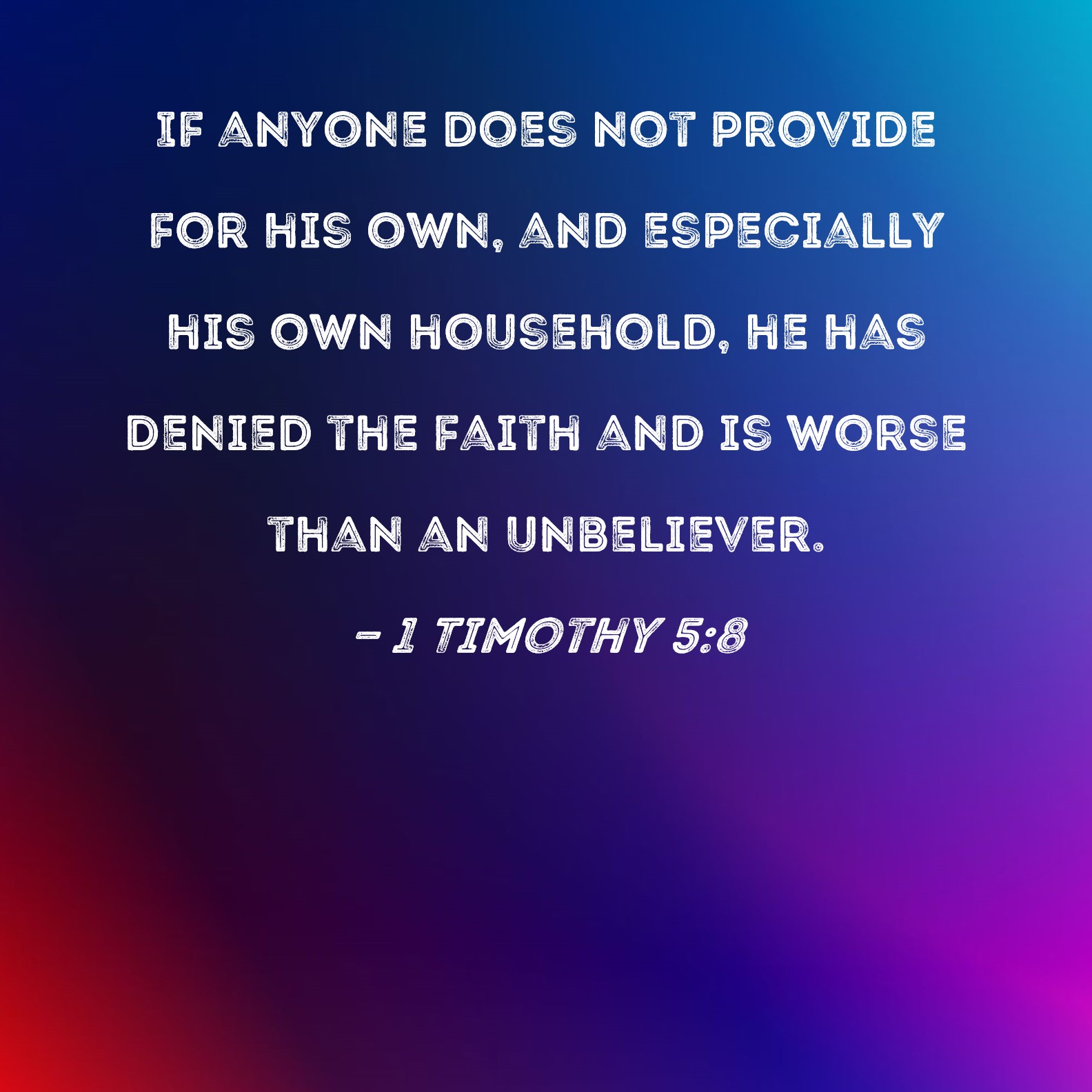 1 Timóteo 5:8-11 - Bíblia