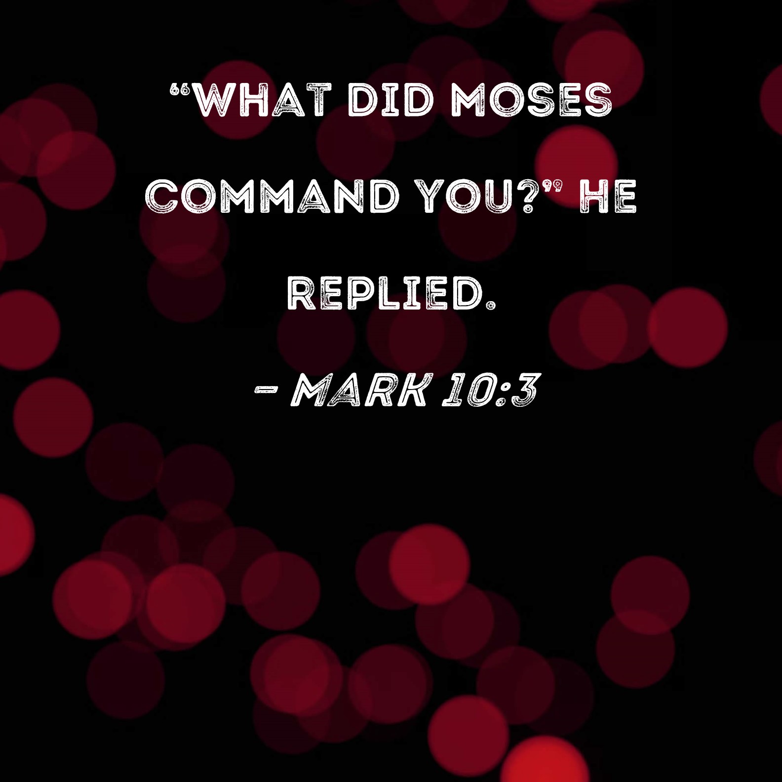 Mark 10:3 