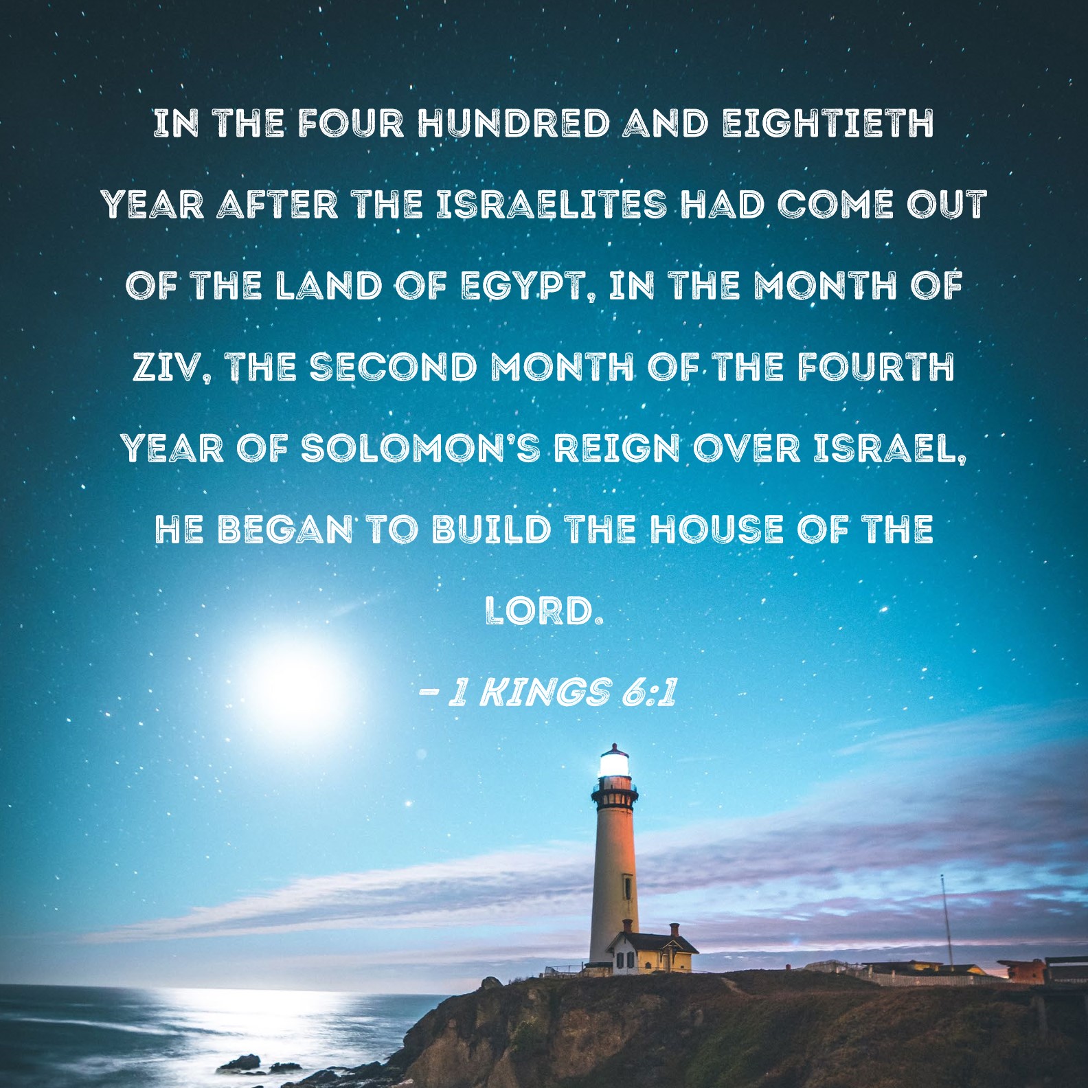 1 Kings 6 1 In The Four Hundred And Eightieth Year After The Israelites 