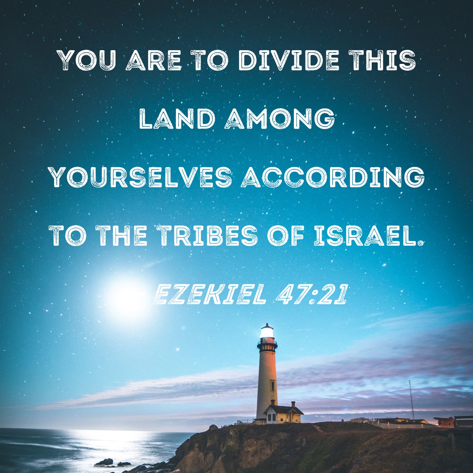 Ezekiel 47 21 You Are To Divide This Land Among Yourselves According To 