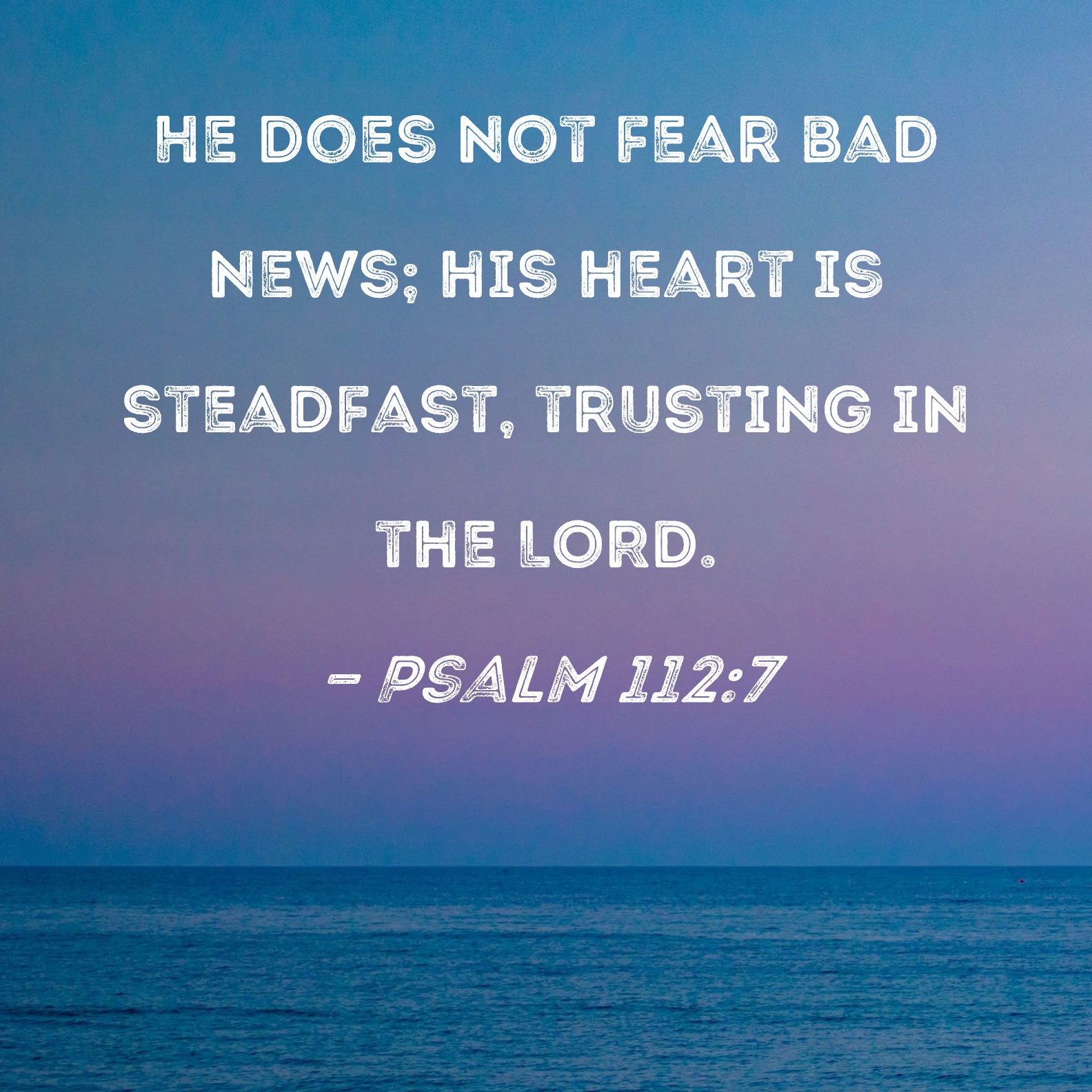 GOD WITH US - The Lord is on my side, I will not fear.